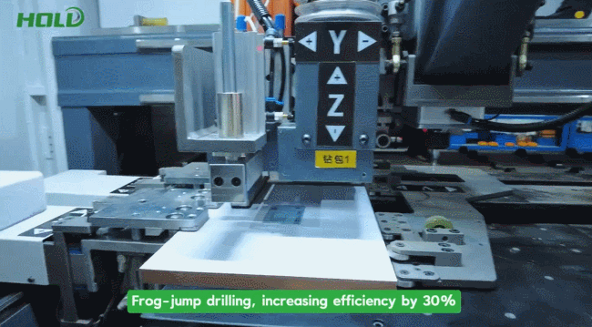 ماكينة حفر CNC (محطتان) HB62JP + وحدة تخزين لوحة التخزين 9