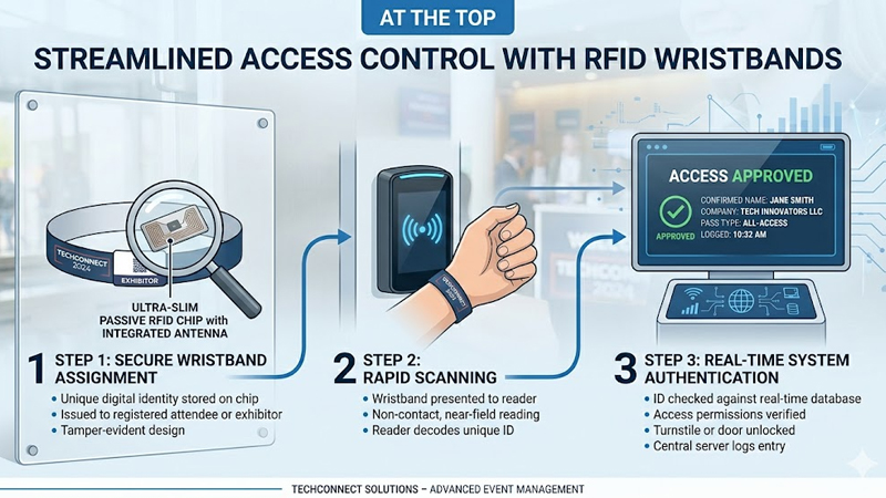 How RFID wristbands work with RFID readers and access control systems