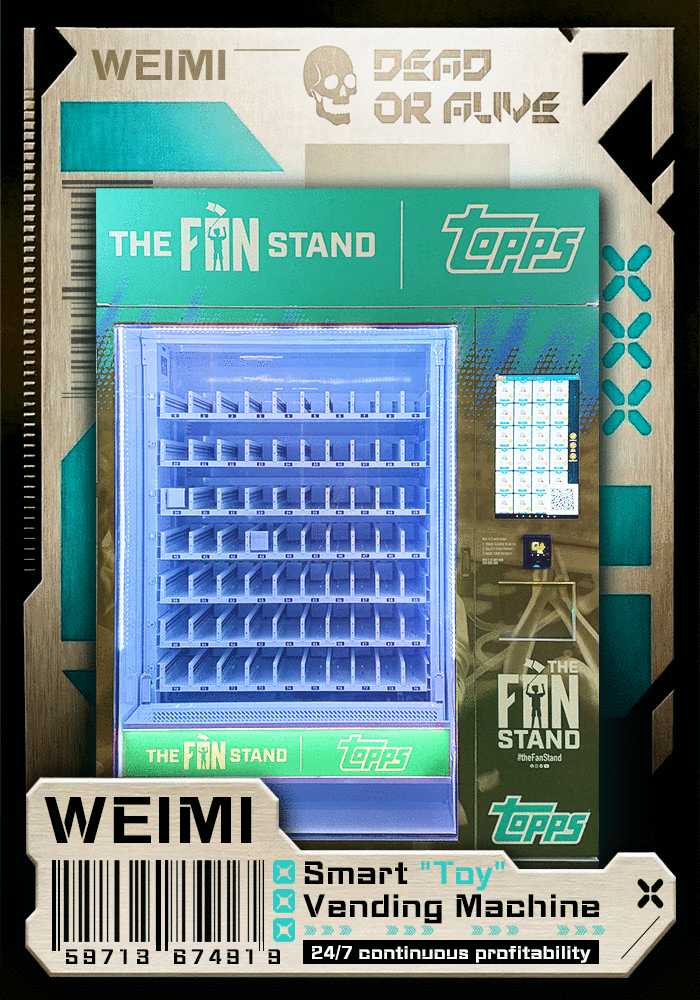 Collector's Edition Card Vending Machine homepage introduces a smart vending solution for collectible cards, toys, and memorabilia with user-friendly design and flexible payment options.