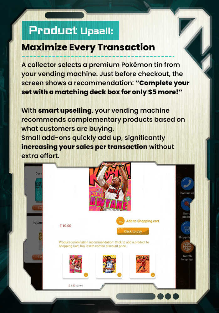 The Collector's Edition Card Vending Machine promotion page offers limited-time discounts and special offers, allowing customers to take advantage of savings on collectible vending solutions.