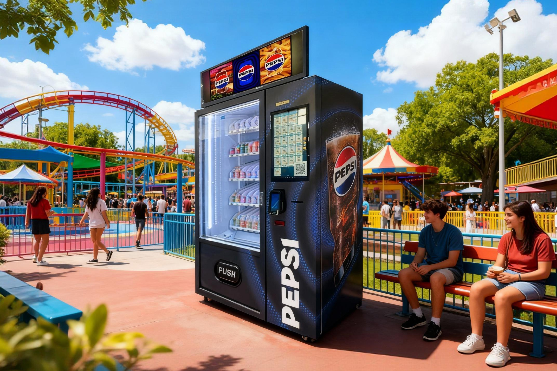 إطلاق مشروع بيع آلي في مدن الملاهي الكندية: عائد استثمار سريع مع آلات بيع الوجبات الخفيفة والمشروبات 1