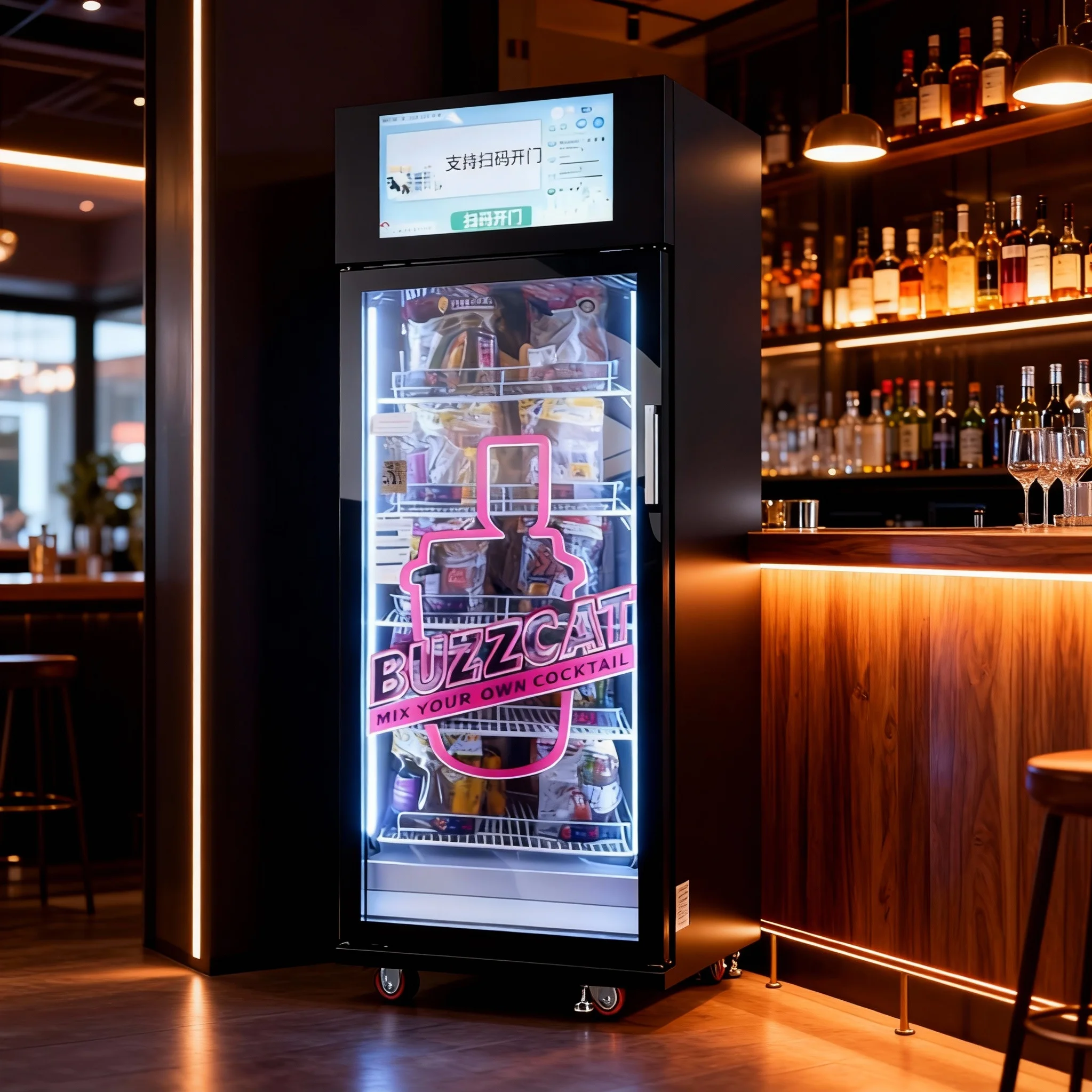 آلة بيع ذكية تعمل بالذكاء الاصطناعي للحانات - ذكية وسريعة ودقيقة 1