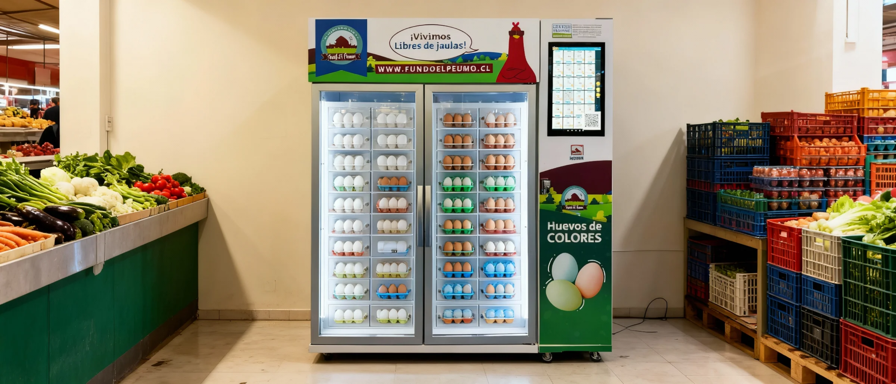 آلة بيع البيض الذكية - بيض طازج، مبيعات على مدار الساعة، بدون أي متاعب 4