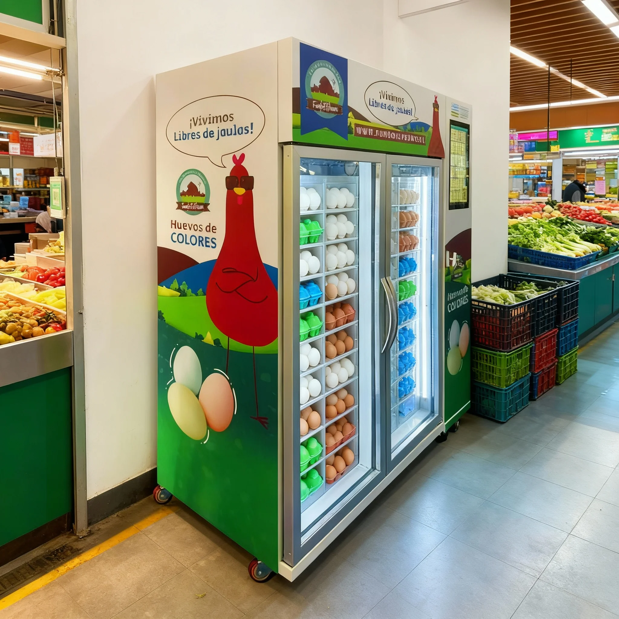 آلة بيع البيض الذكية - بيض طازج، مبيعات على مدار الساعة، بدون أي متاعب 3