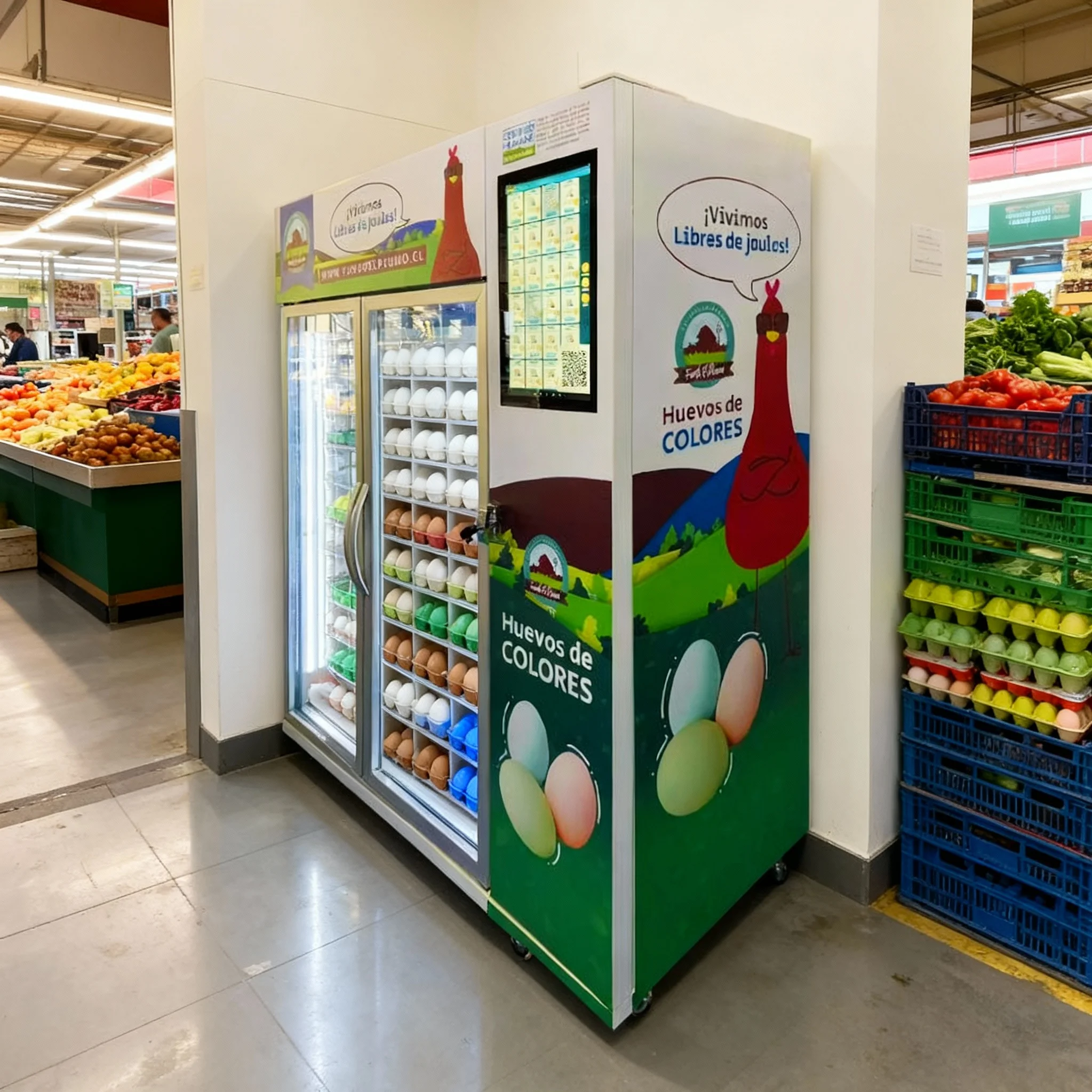 آلة بيع البيض الذكية - بيض طازج، مبيعات على مدار الساعة، بدون أي متاعب 2