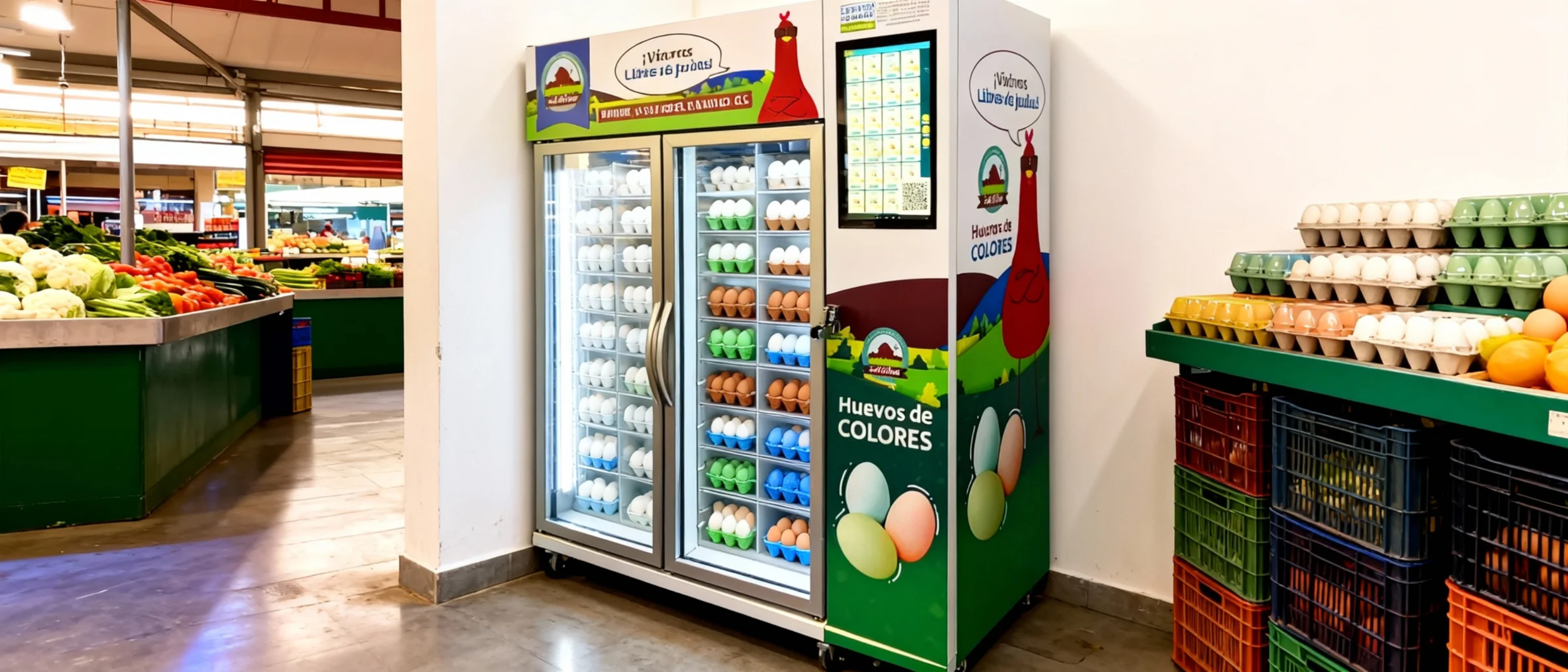 آلة بيع البيض الذكية - بيض طازج، مبيعات على مدار الساعة، بدون أي متاعب 1