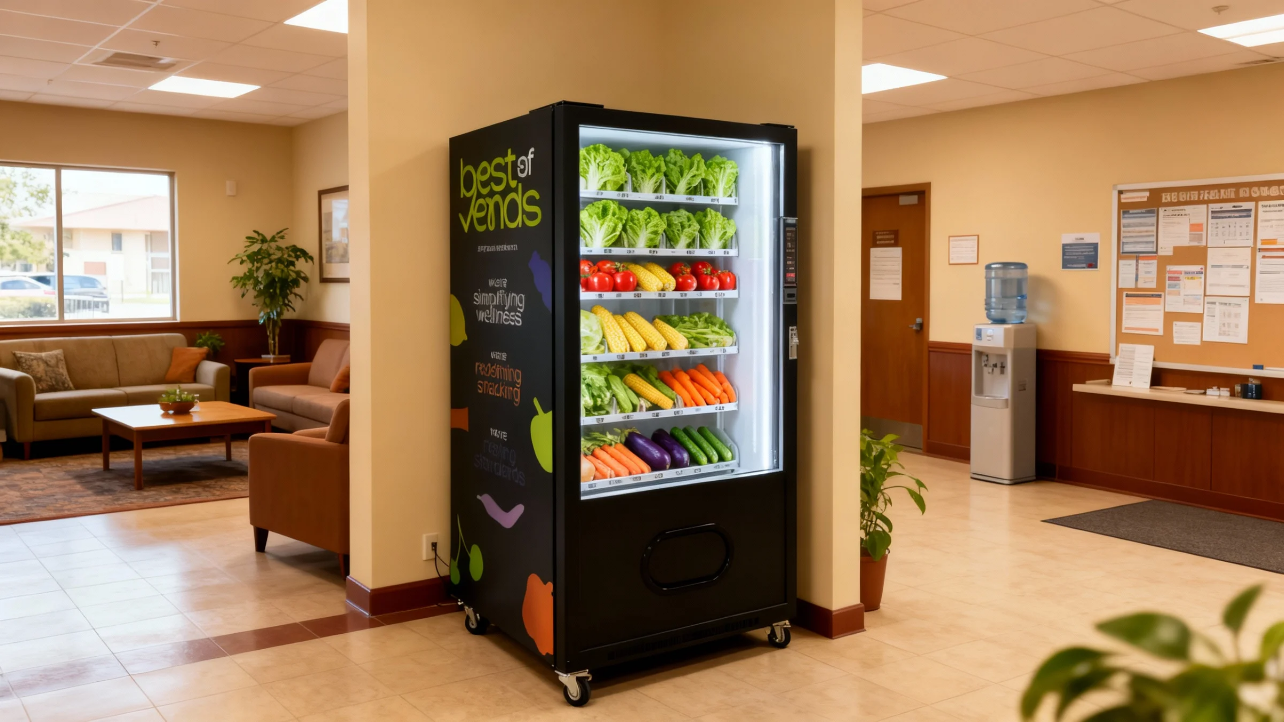 채소 소매 투자자와 운영자가 WEIMI 스마트 채소 자동판매기를 통해 수익을 창출하는 방법 1