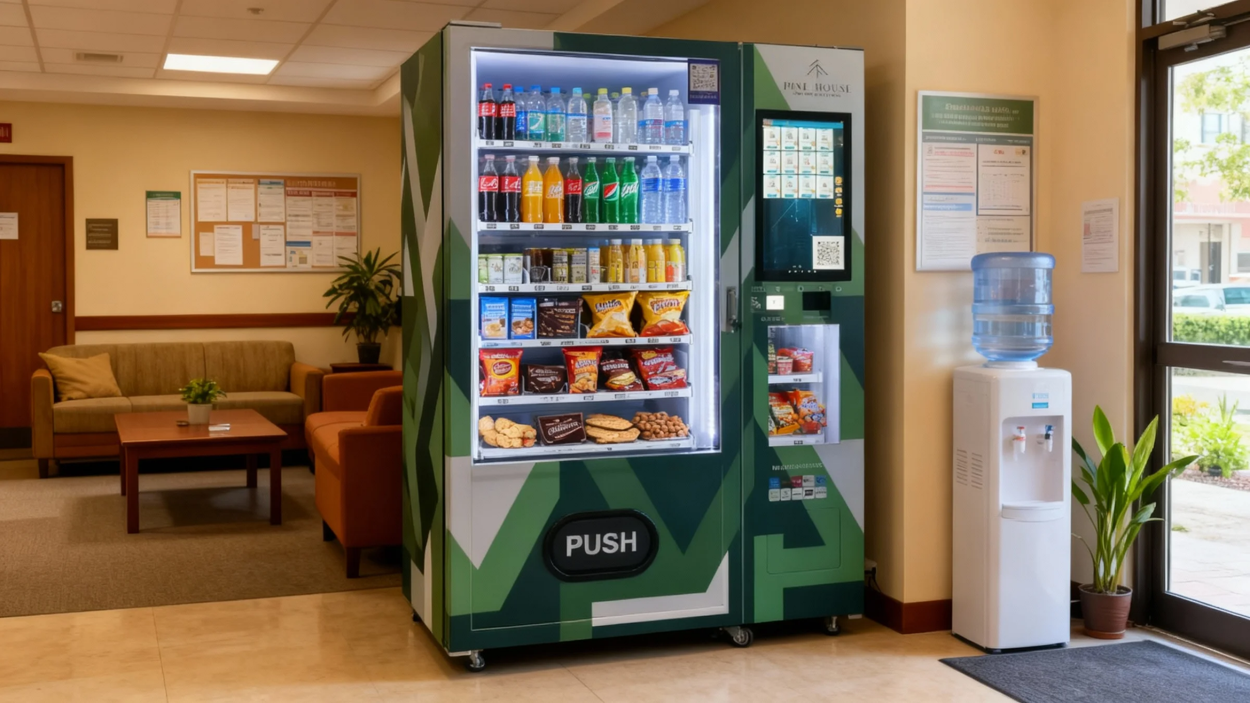 آلات بيع ذكية للوجبات الخفيفة والمشروبات للمستثمرين والمشغلين في قطاع التجزئة المجتمعية 1