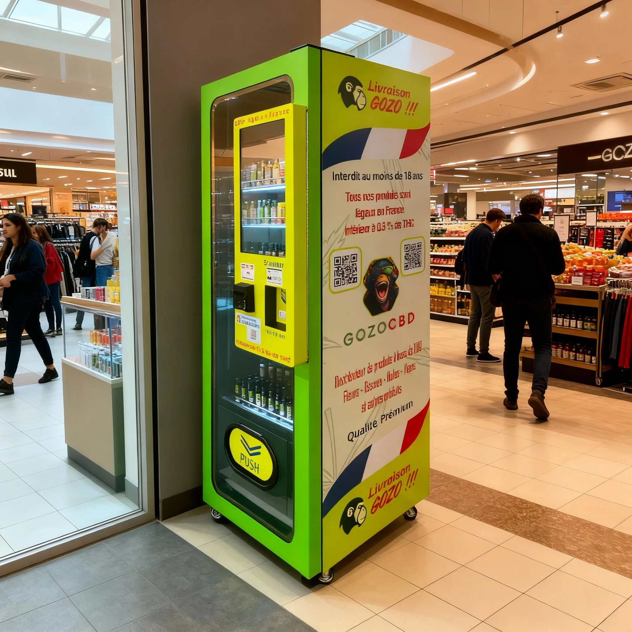 آلات بيع فاخرة صغيرة الحجم لمتاجر التجزئة الراقية في مراكز التسوق 1