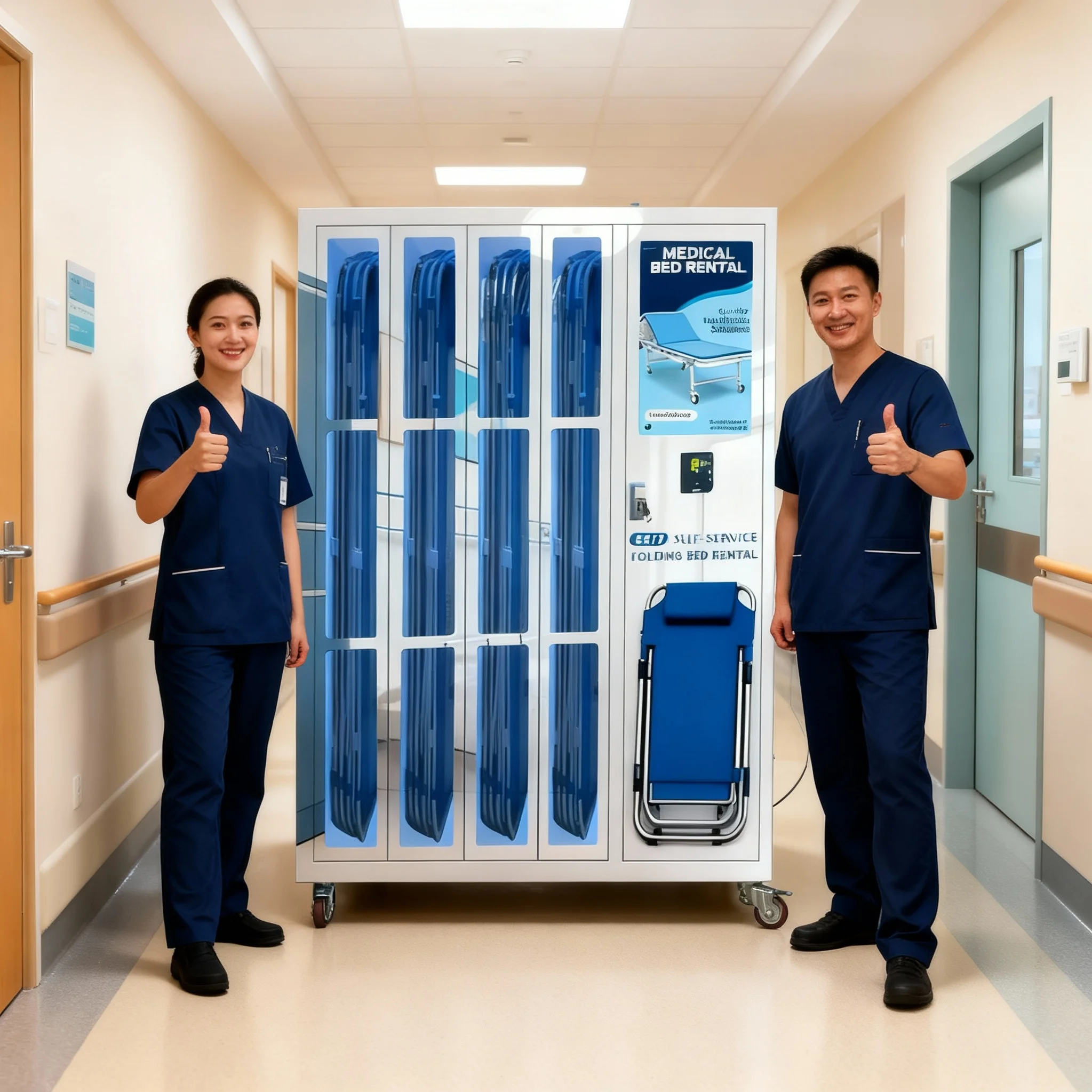 The Feasibility of Deploying Foldable Bed Rental Machines in Hospitals 1