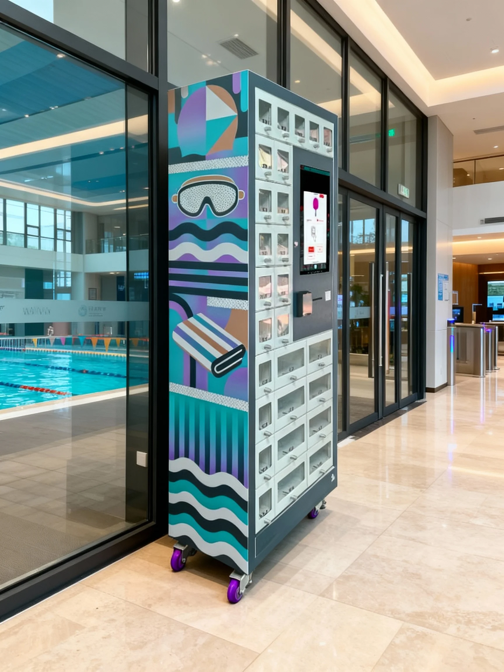 Unlocking Profit Potential with Swimming Goggle and Cap Rental Machines at Pools 1