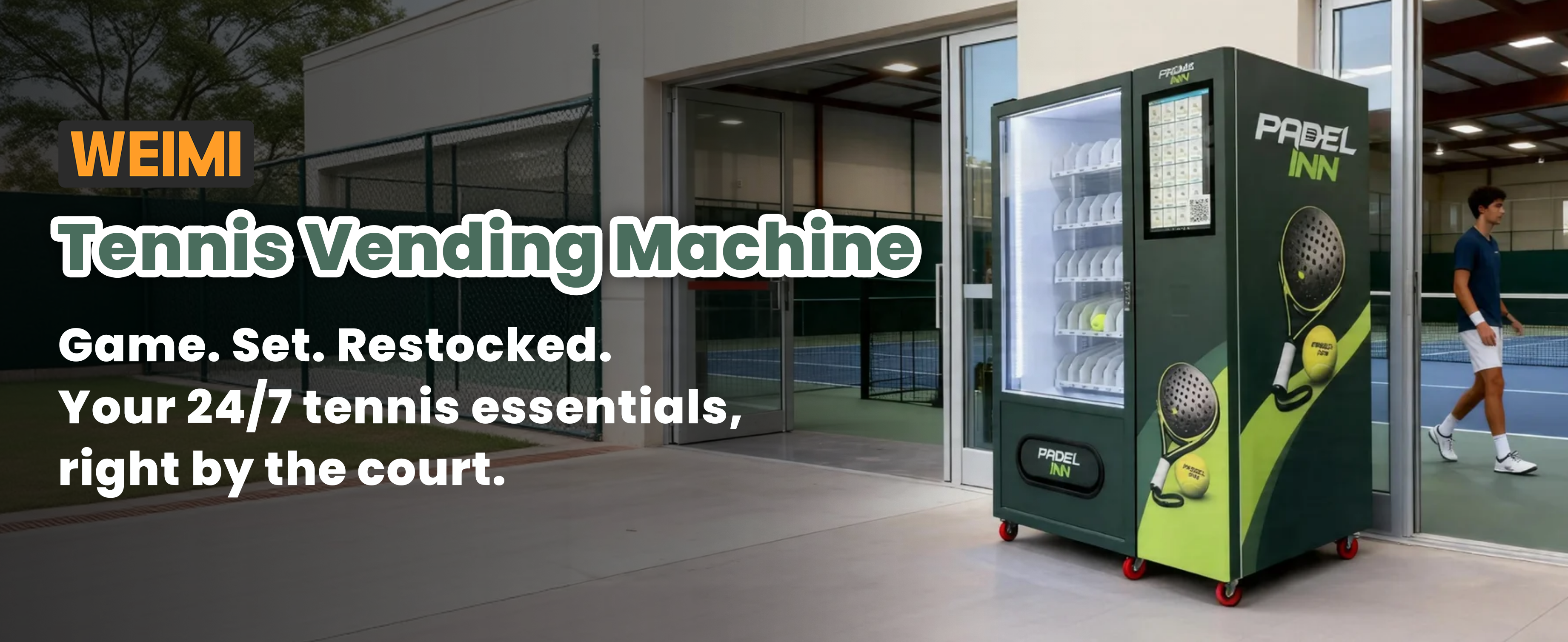 WEIMI Tennis Vending Machine: 24/7 Self-Service for Tennis Clubs 1