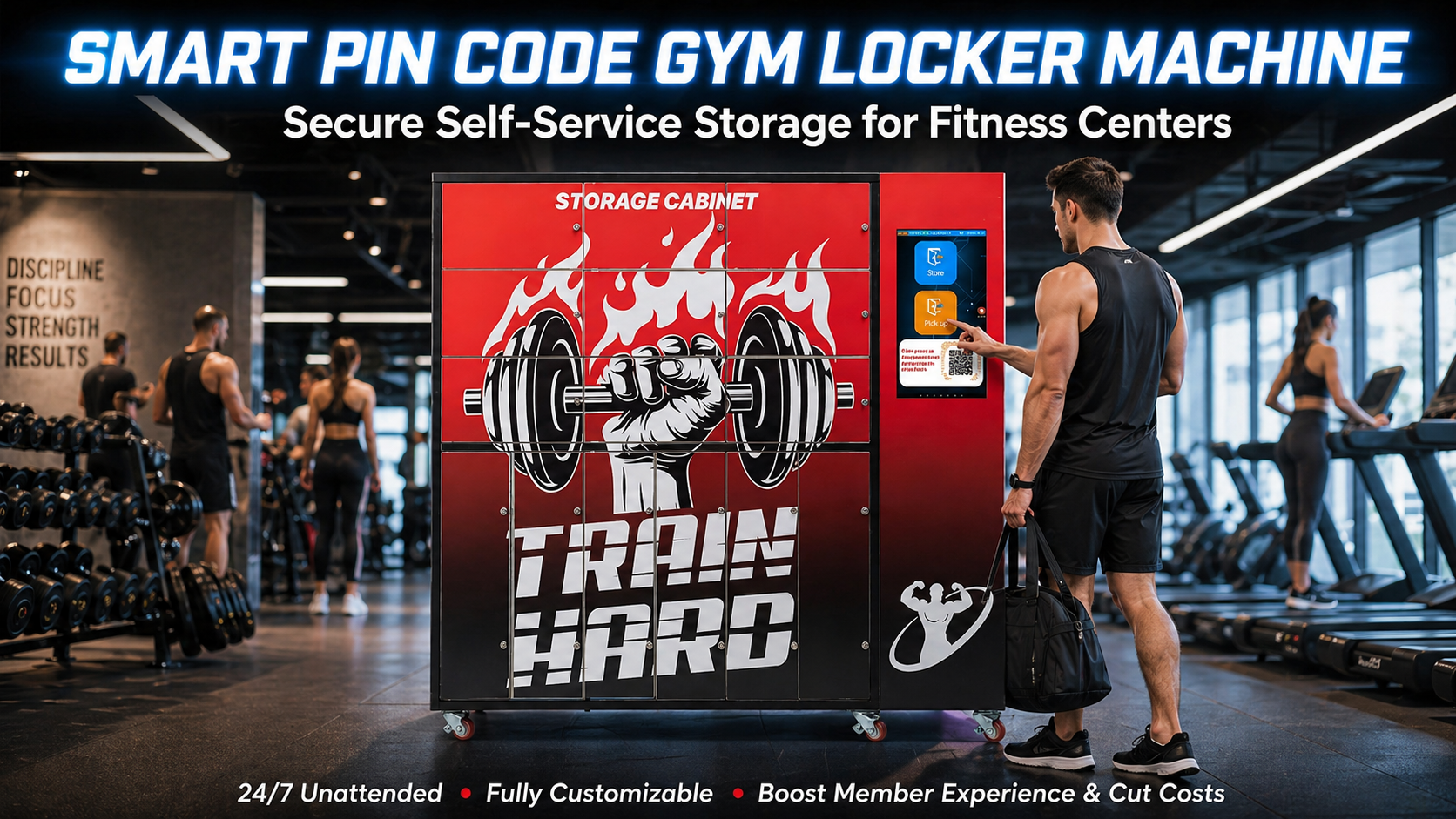 How Smart PIN Code Gym Lockers Save Fitness Centers Thousands in Labor Costs 1