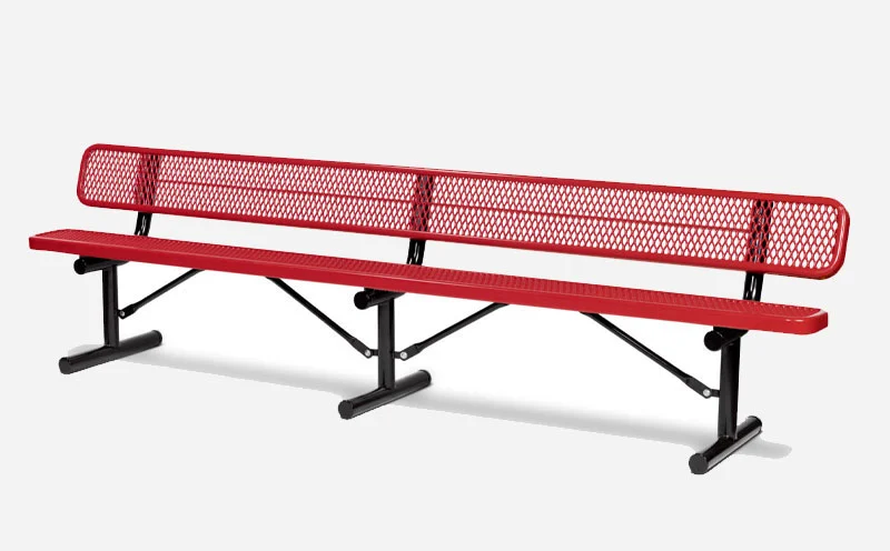 Уличная скамейка из металлической сетки для парка, 6 футов 8 футов 10