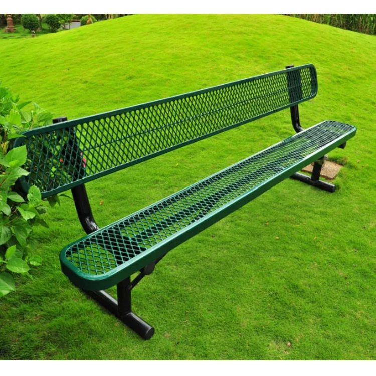 Уличная скамейка из металлической сетки для парка, 6 футов 8 футов 12