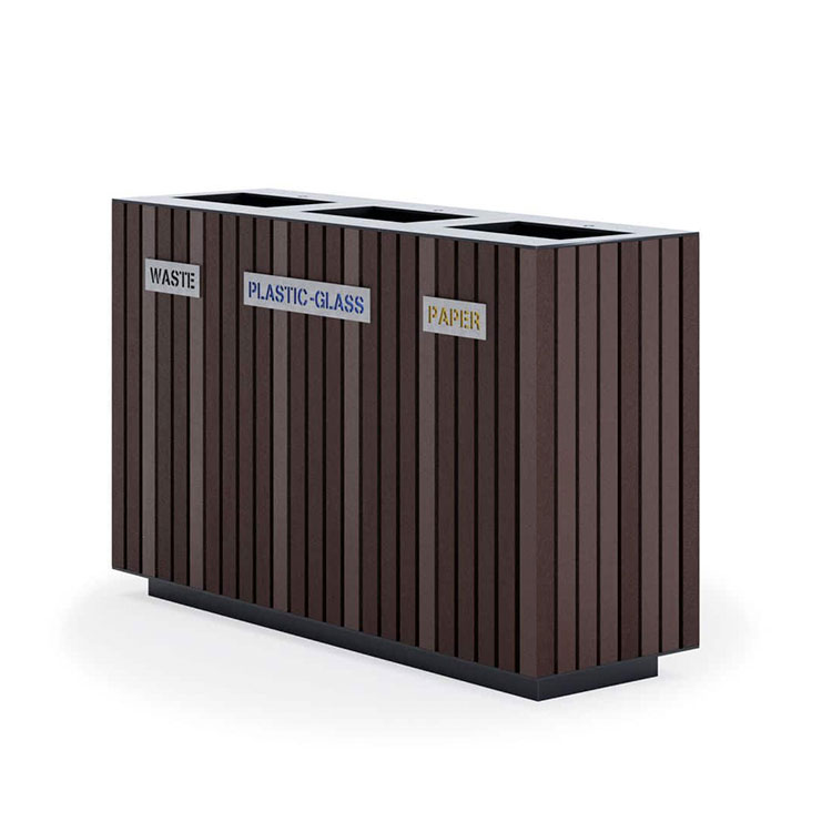 Contenedor de Basura Gigante de Madera para Exteriores 6