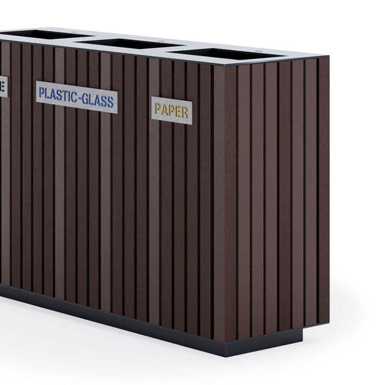 Contenedor de Basura Gigante de Madera para Exteriores 9