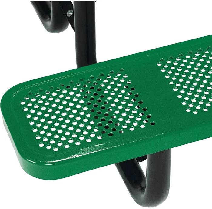 طاولات نزهة مستطيلة محمولة من المعدن المثقب - 6 أقدام و8 أقدام 10