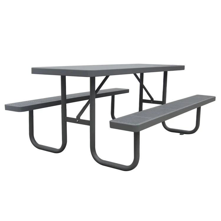 Heavy Duty 6ft Thermoplastic Steel Picnic Table for Parks 6