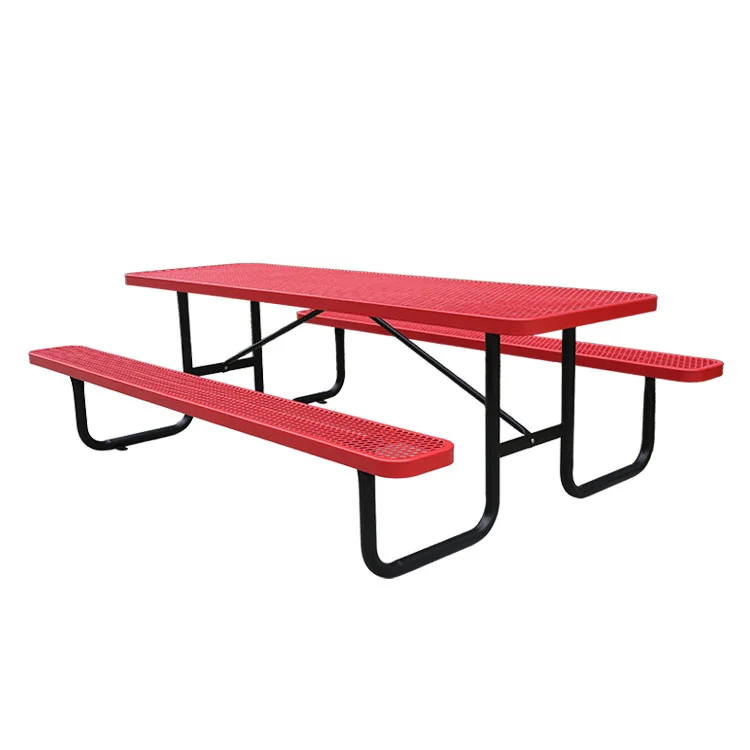 6ft 8ft Commercial Outdoor Picnic Table with Bench 8