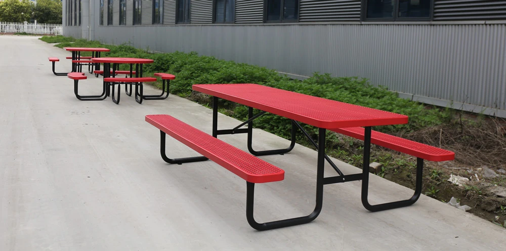 6ft 8ft Commercial Outdoor Picnic Table with Bench 10
