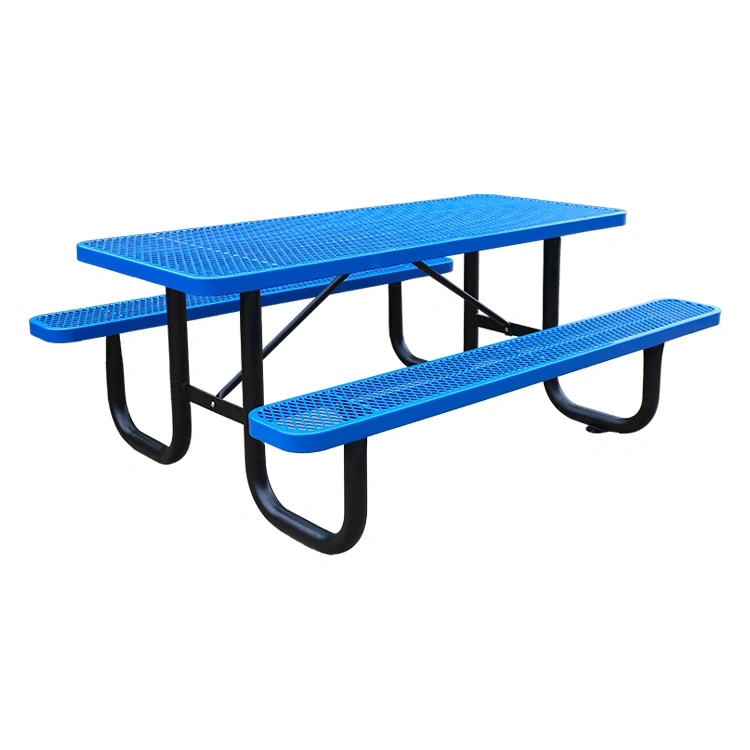 Restaurant outdoor thermoplastic coated picnic table 10