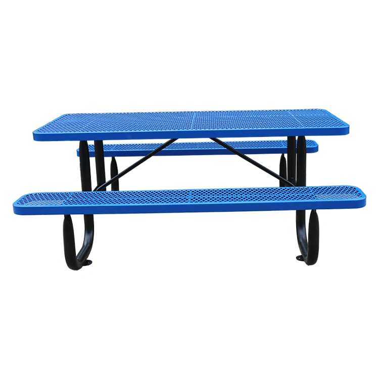Restaurant outdoor thermoplastic coated picnic table 9