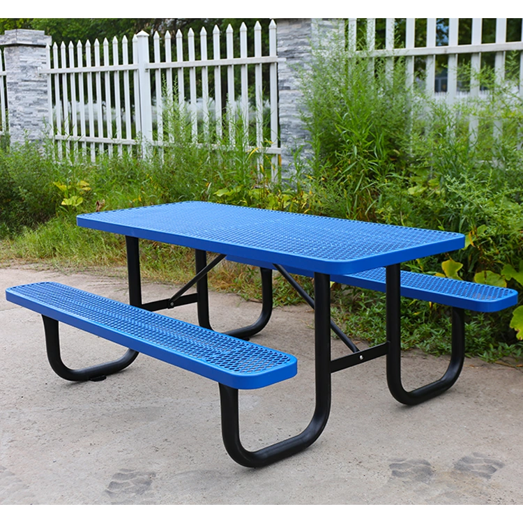Restaurant outdoor thermoplastic coated picnic table 12