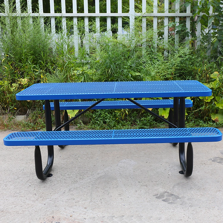 Restaurant outdoor thermoplastic coated picnic table 13