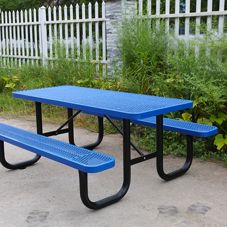 Restaurant outdoor thermoplastic coated picnic table 14