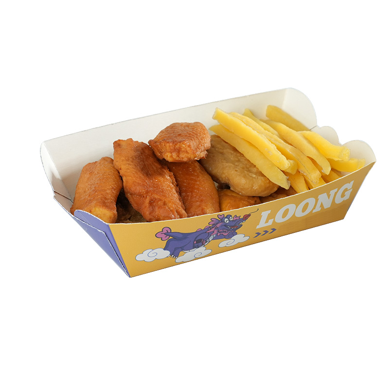 Usine en gros à emporter boîtes d'emballage alimentaire personnalisé Hamburger frites pop-corn nuggets de poulet boîte de poulet frit 8
