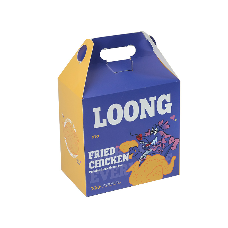Usine en gros à emporter boîtes d'emballage alimentaire personnalisé Hamburger frites pop-corn nuggets de poulet boîte de poulet frit 13