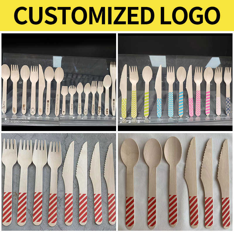 Set Sendok Garpu Kayu Biodegradable Sendok Garpu Kayu 7