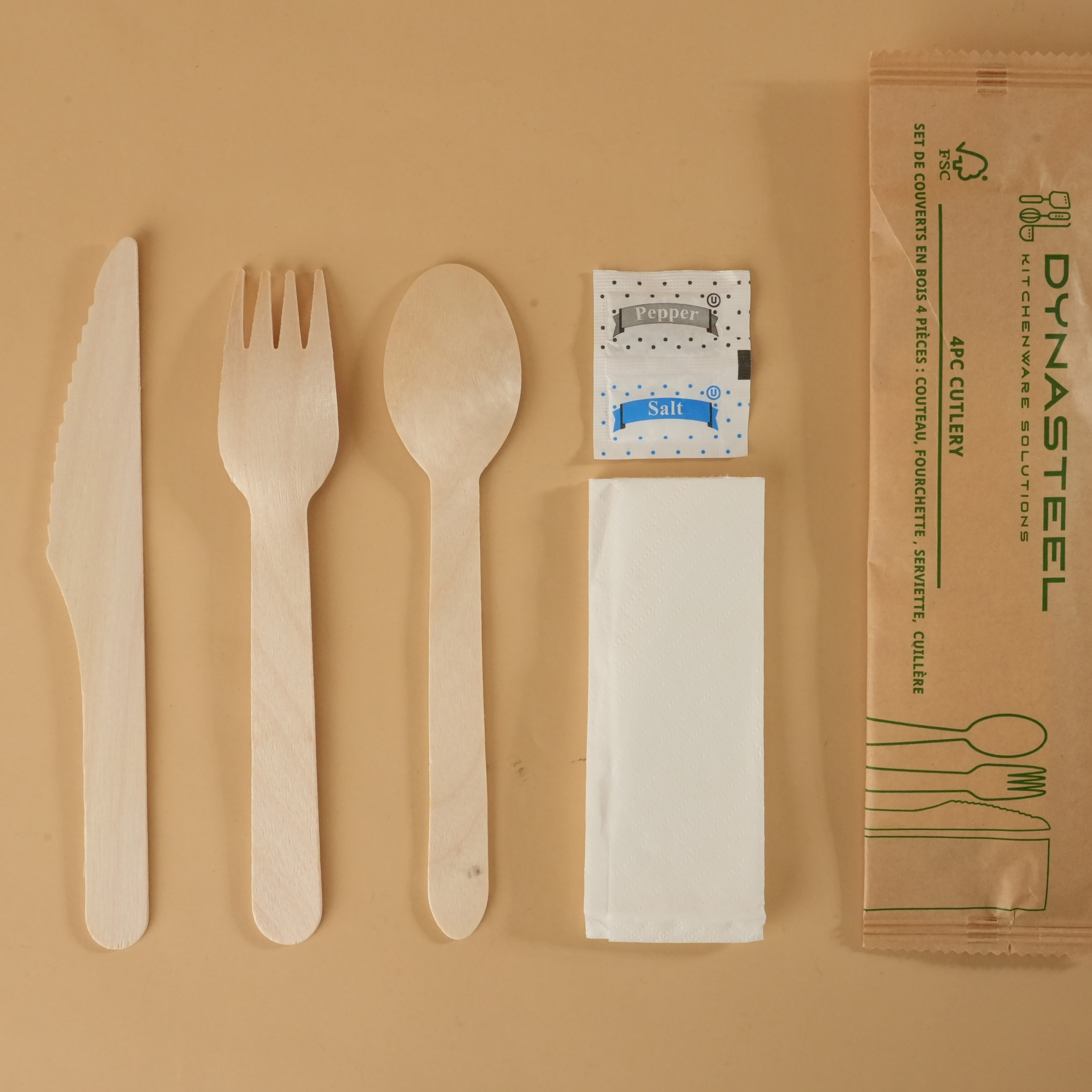 Set Sendok Garpu Kayu Biodegradable Sendok Garpu Kayu 12