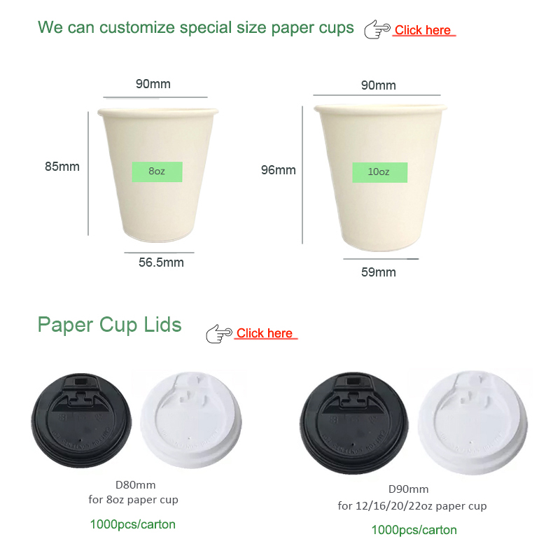Pahare de cafea personalizate de unică folosință, fiabile, pentru ambalarea alimentelor congelate 9