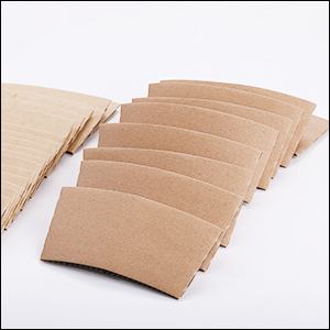Uchampak- Disposable custom printed craft embossed stamped paper coffee cup sleeve for paper cup Cup Sleeves2 12