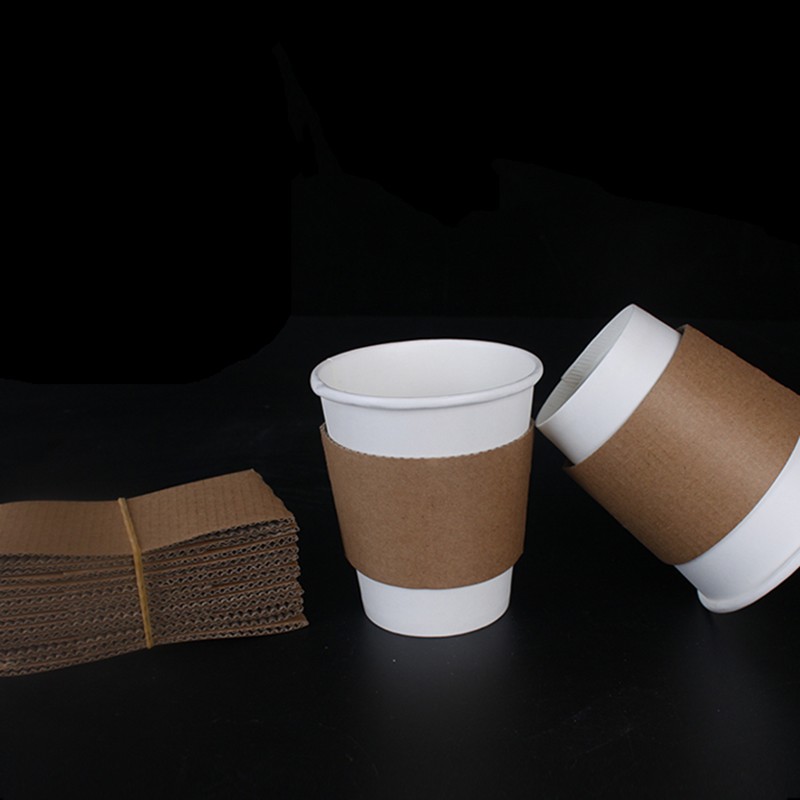Uchampak- कस्टम 8oz/12oz/16oz क्रिसमस डिजाइन तातो पेय कागज कफी कप कागज आस्तीन कप आस्तीन 8