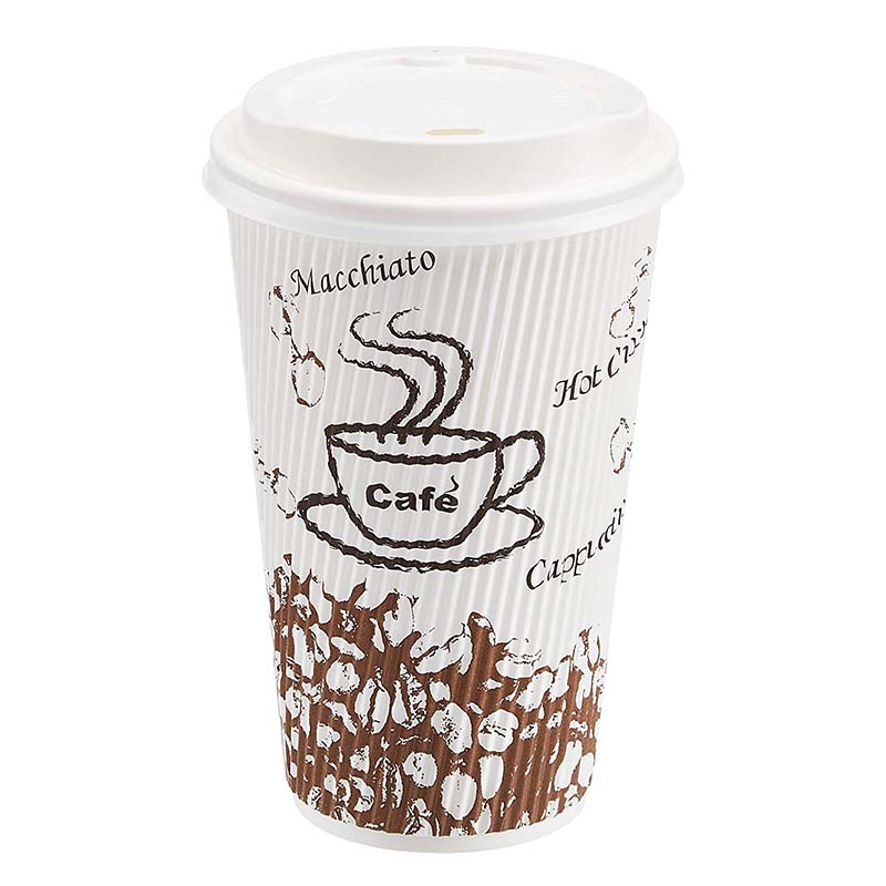 Uchampak | schwarze geriffelte Kaffeetassen 9
