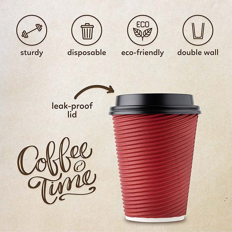 ripple wall coffee cups | Uchampak 8