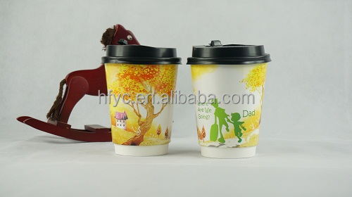 Uchampak- customized logo bepa kapu yakadhindwa styrofoam makapu maviri emadziro kofi kapu kubva kuchina vatengesi Kaviri madziro mukombe 7