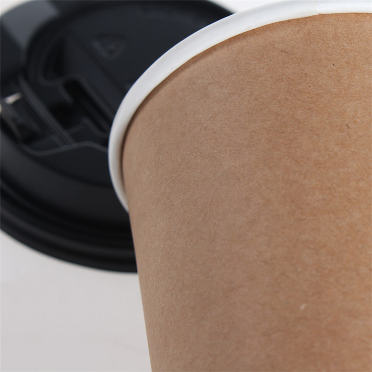 Double wall disposable custom printed logo coated paper coffee cup with lid, Personalized customization coffee mug