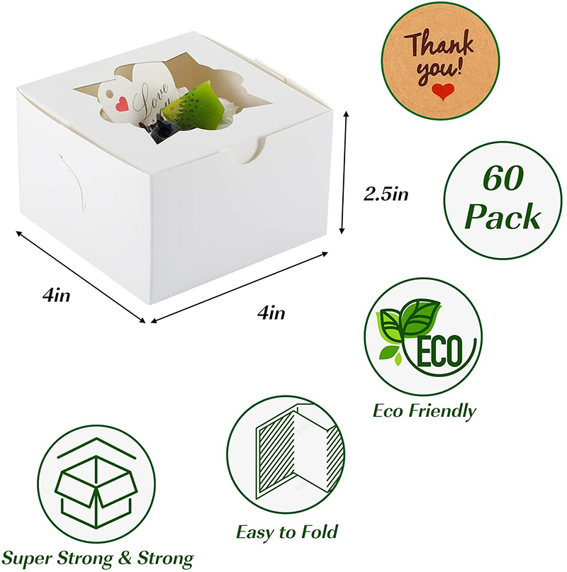 Uchampak - food grade paper disposable snack box Eco Friendly Sushi To Go Box Packaging Window & Foldable Pak 9