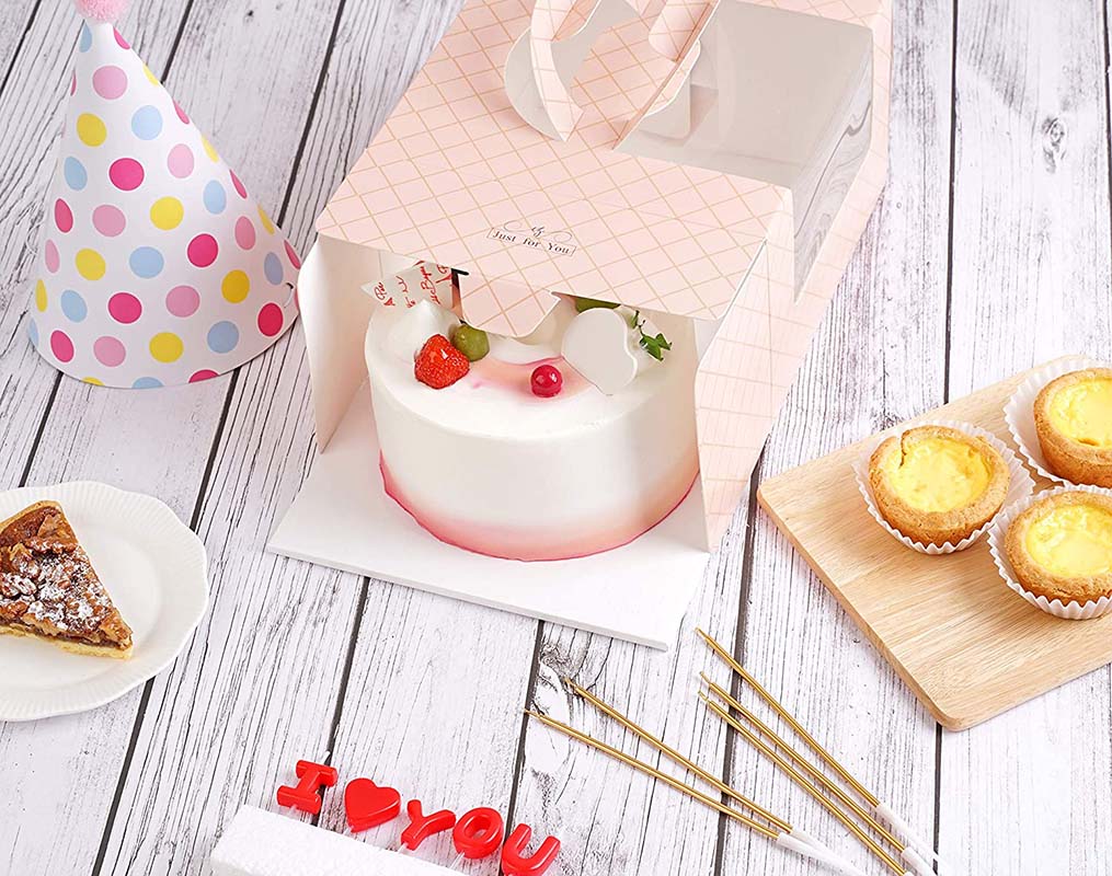 Uchampak- packing box with PVC window, large natural craft paper box for pies and biscuit boxes Window & Foldable Pak 10