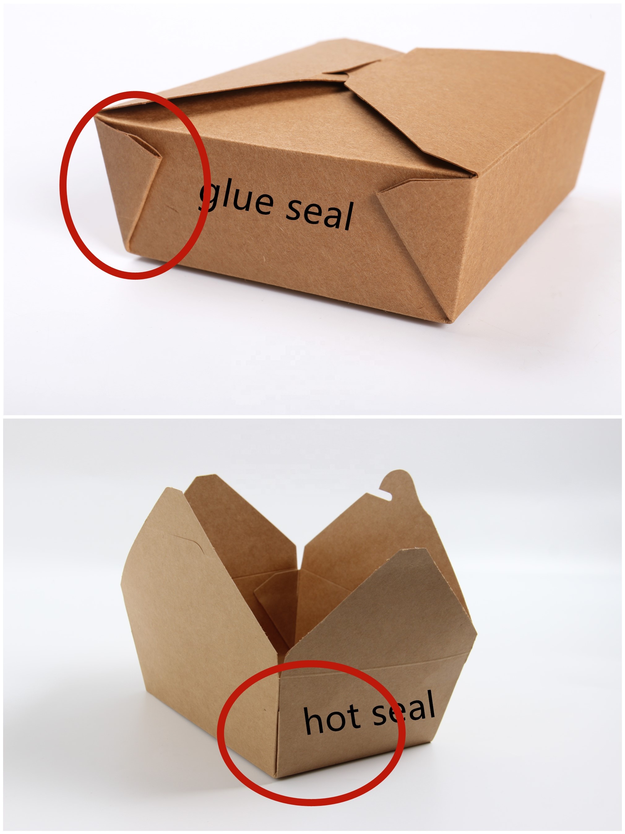 Custom Fast Delivery Takeaway Recycled Cardboard Containers Disposable Food Paper Packaging Box - updated