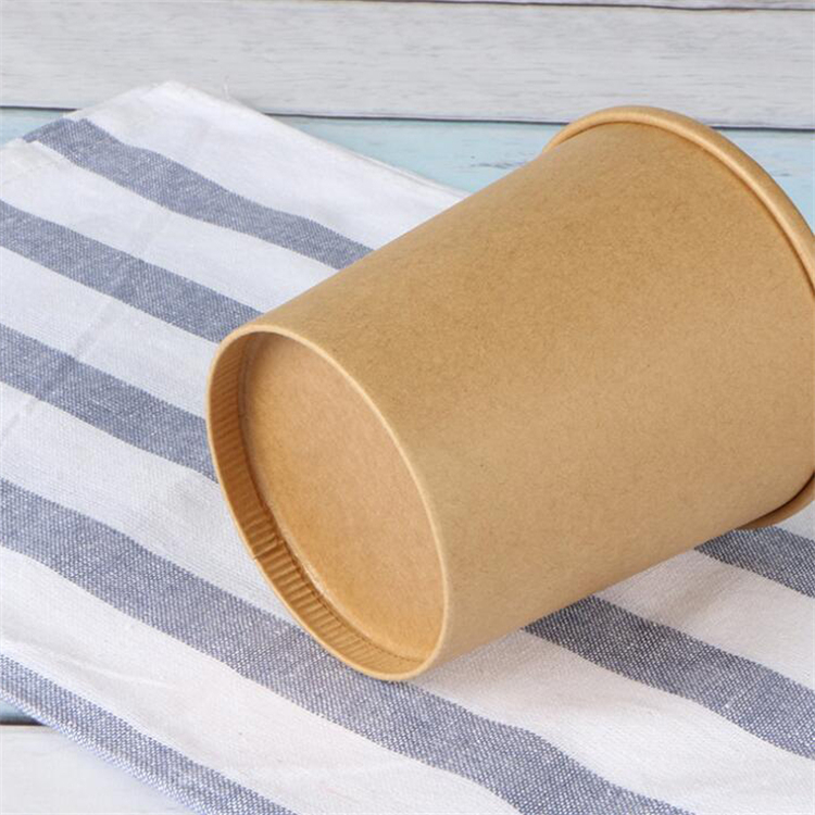 Poke Pak Disposable round soup container with paper lid to go bowl food container disposable soup bowl