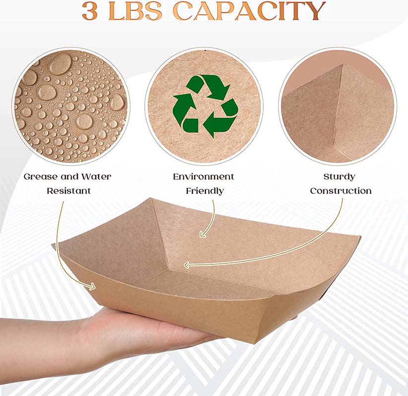 Custom disposable paper serving trays  Manufacturer | Uchampak 7
