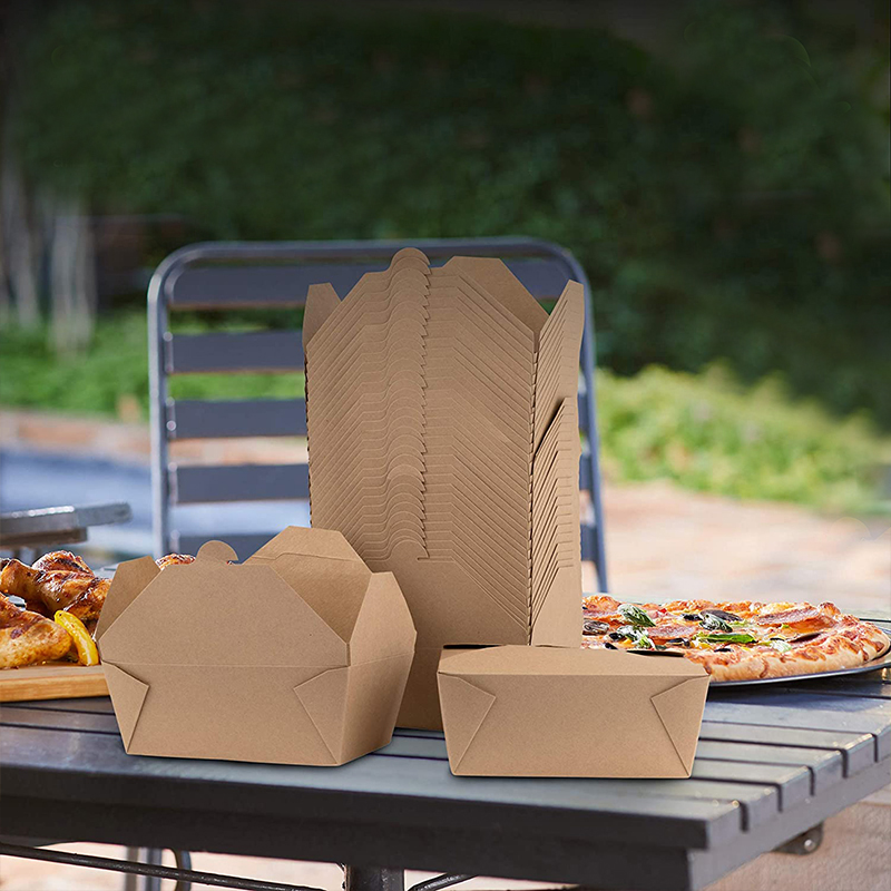 YuanChuan - Eșantion gratuită Hârtie din carton ieftină Dimensiune personalizată Hârtie colorată Cutii pentru utilizare Eco-friendly Biodegradabil Lunch Box Bio Box 9