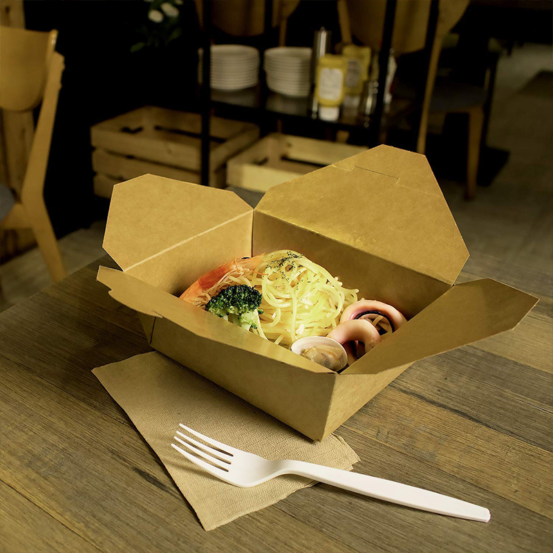 YuanChuan - Eșantion gratuită Hârtie din carton ieftină Dimensiune personalizată Hârtie colorată Cutii pentru utilizare Eco-friendly Biodegradabil Lunch Box Bio Box 7