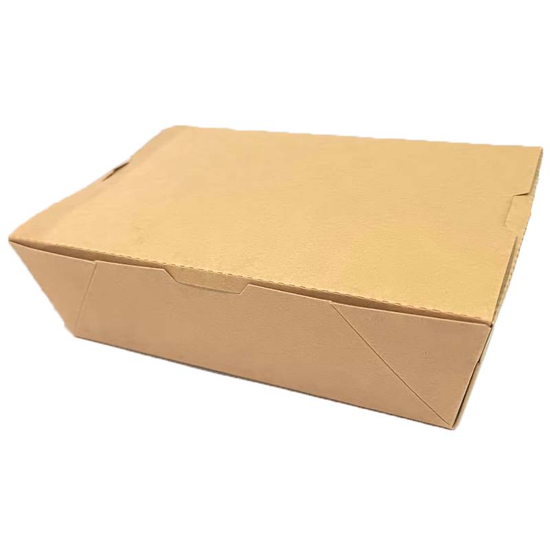 YuanChuan - ڪڍيو فولڊ ايبل فوڊ ڪنٽينر، فوڊ ٽو گو باڪس ليڪ گريس مزاحمتي ڊسپوزيبل ڪارڊ بورڊ لنچ باڪس ڪيٽرنگ بايو باڪس لاءِ3 13