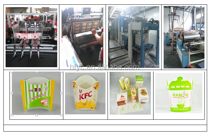 Champak - Cutie de cartofi prajiti in forma de con / cutie de ambalare KFC / cutie de ambalare pentru fast-food Bio Box 8